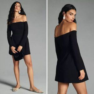 NWT Anthropologie Hutch Structured Off-The-Shoulder Dress | 14